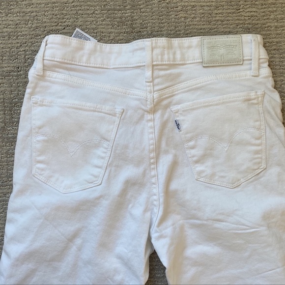 Levi's White 721 High Rise Skinny Jeans | Size 29 - Picture 5 of 8